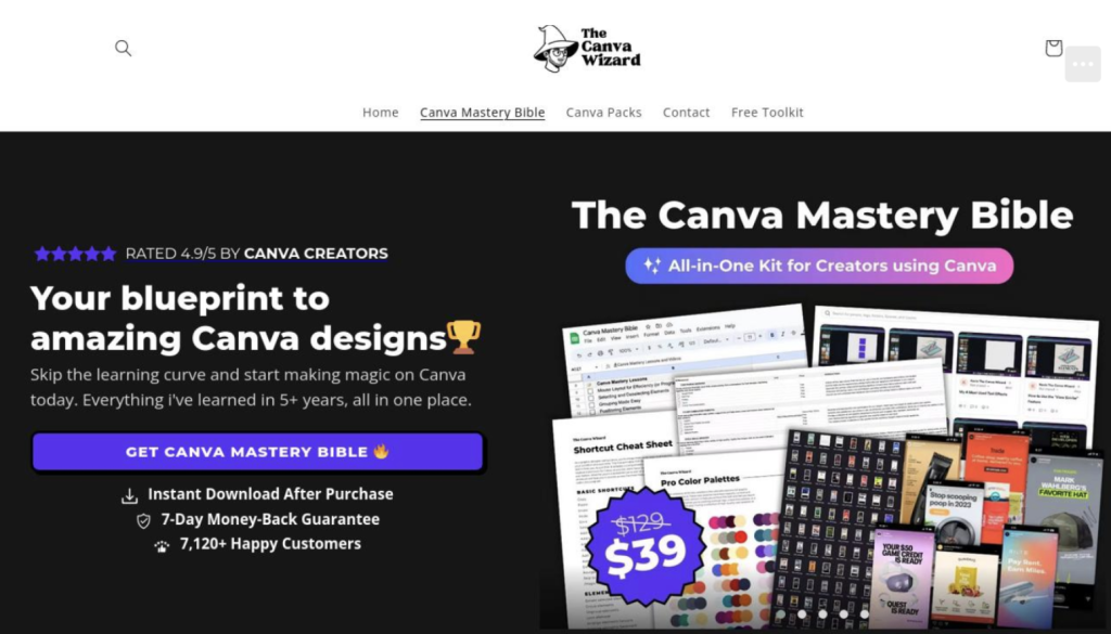 The Canva Wizard – Canva Mastery Bible – Your Blueprint to Amazing Canva designs